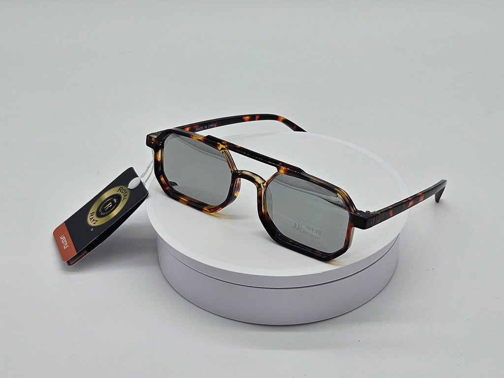 Royal Rayz Tortoise Aviator Sunglasses – Tortoiseshell, Smoke Gradient Lens