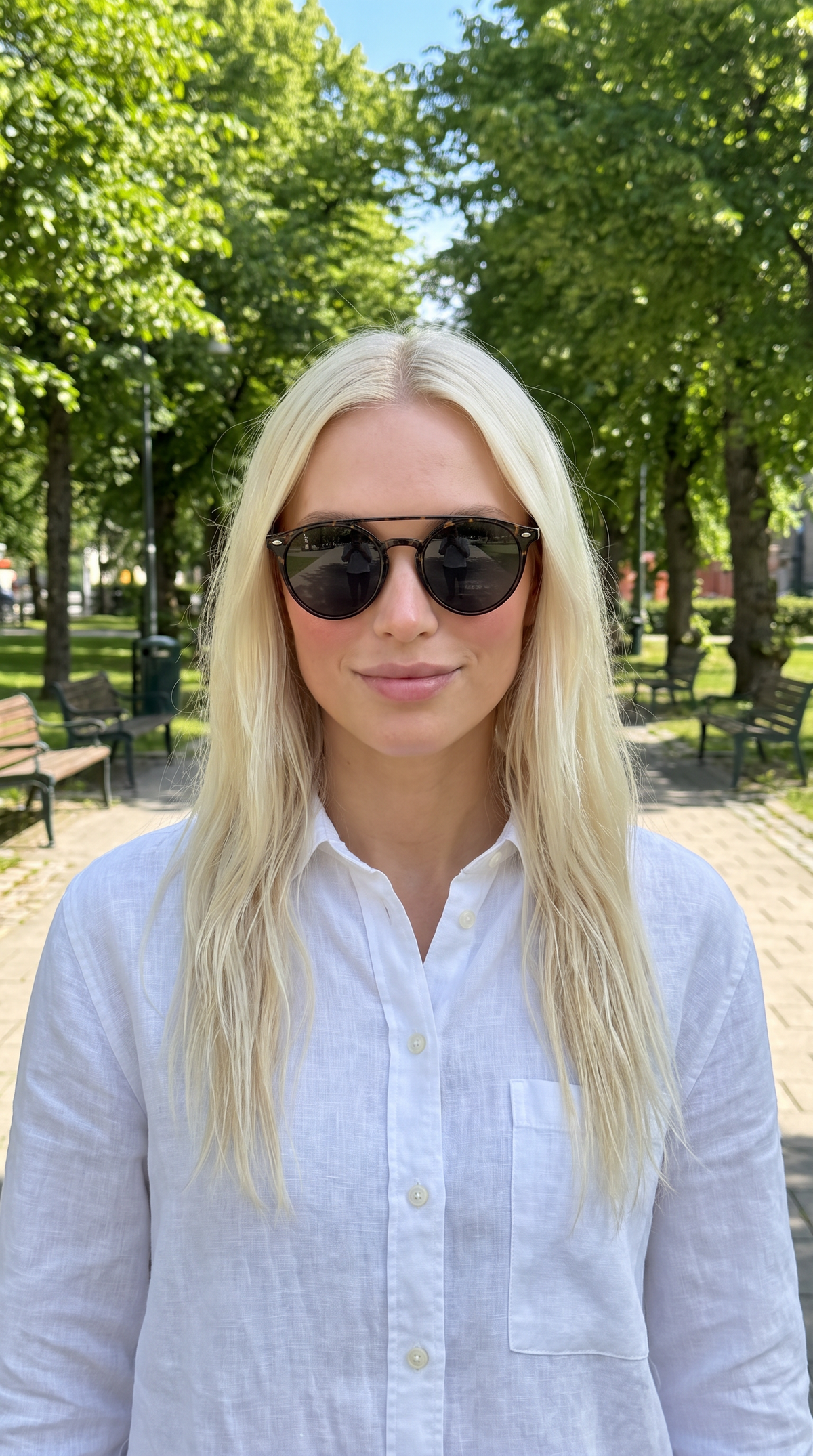 Royal Rayz Double Bridge Round Sunglasses – Tortoiseshell, Green Lens