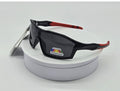 Kids Black Sport Wraparound Sunglasses Polarized