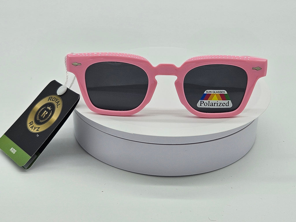 Royal Rayz Kids Polarized Square Sunglasses – Pink